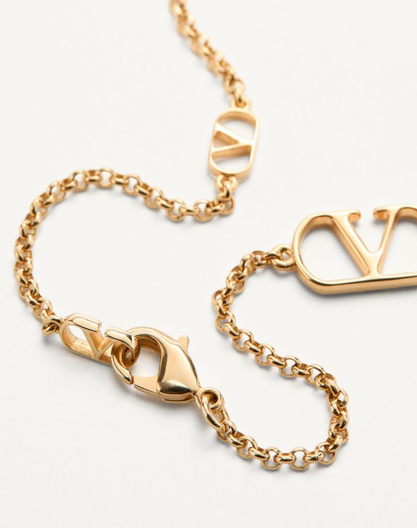 Valentino Handbags Collana Vlogo Signature In Metallo per Donna in Oro | Valentino IT Only for today