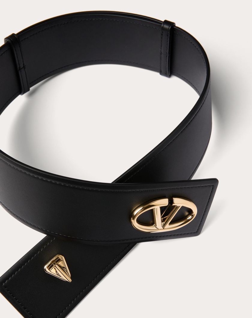 Valentino Handbags Cintura Vlogo The Bold Edition In Vitello 60 Mm per Donna in Nero | Valentino IT Spedizione Gratuita