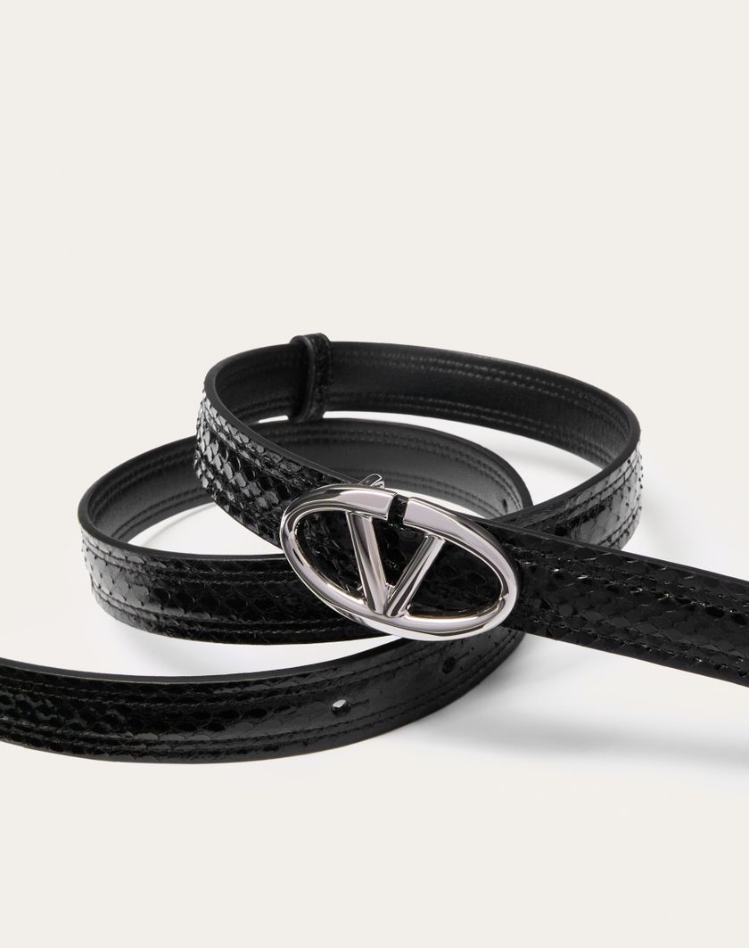 Valentino Handbags Cintura Vlogo The Bold Edition In Ayers 20 Mm per Donna in Nero | Valentino IT Negozi Online