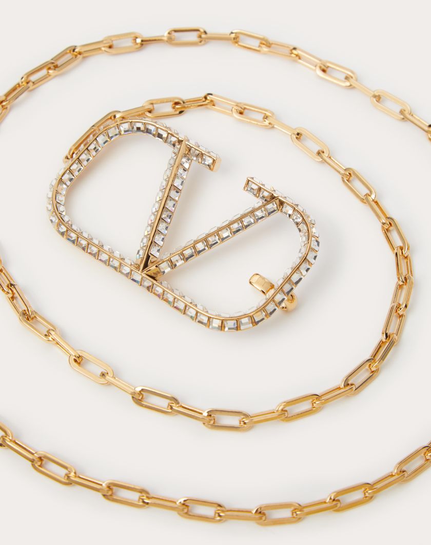 Valentino Handbags Cintura A Catena Vlogo Signature per Donna in Oro | Valentino IT Negozio
