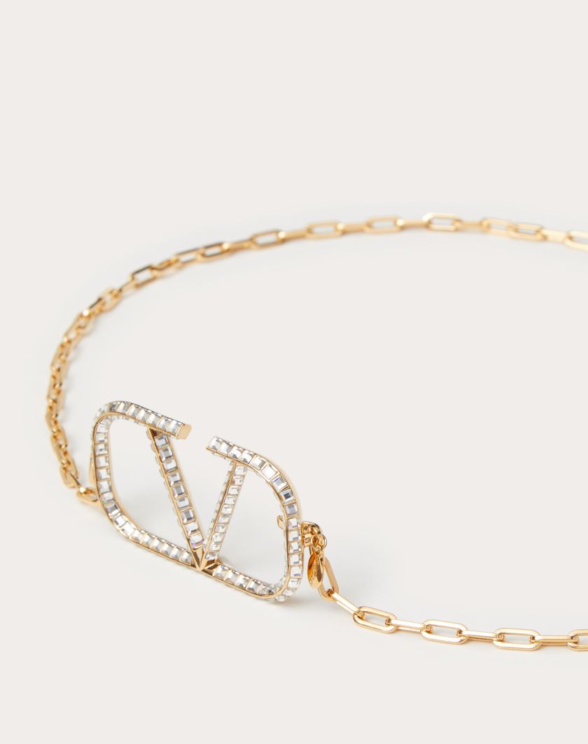 Valentino Handbags Cintura A Catena Vlogo Signature per Donna in Oro | Valentino IT Negozio