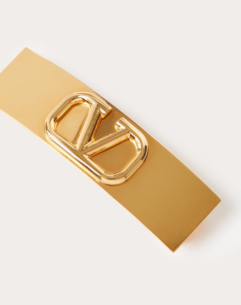 Valentino Handbags Fermaglio Per Capelli Vlogo Signature In Metallo per Donna in Oro | Valentino IT Flash Sale