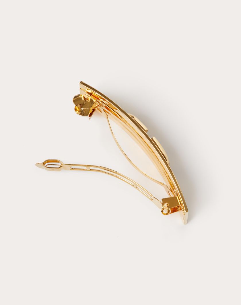 Valentino Handbags Fermaglio Per Capelli Vlogo Signature In Metallo per Donna in Oro | Valentino IT Flash Sale