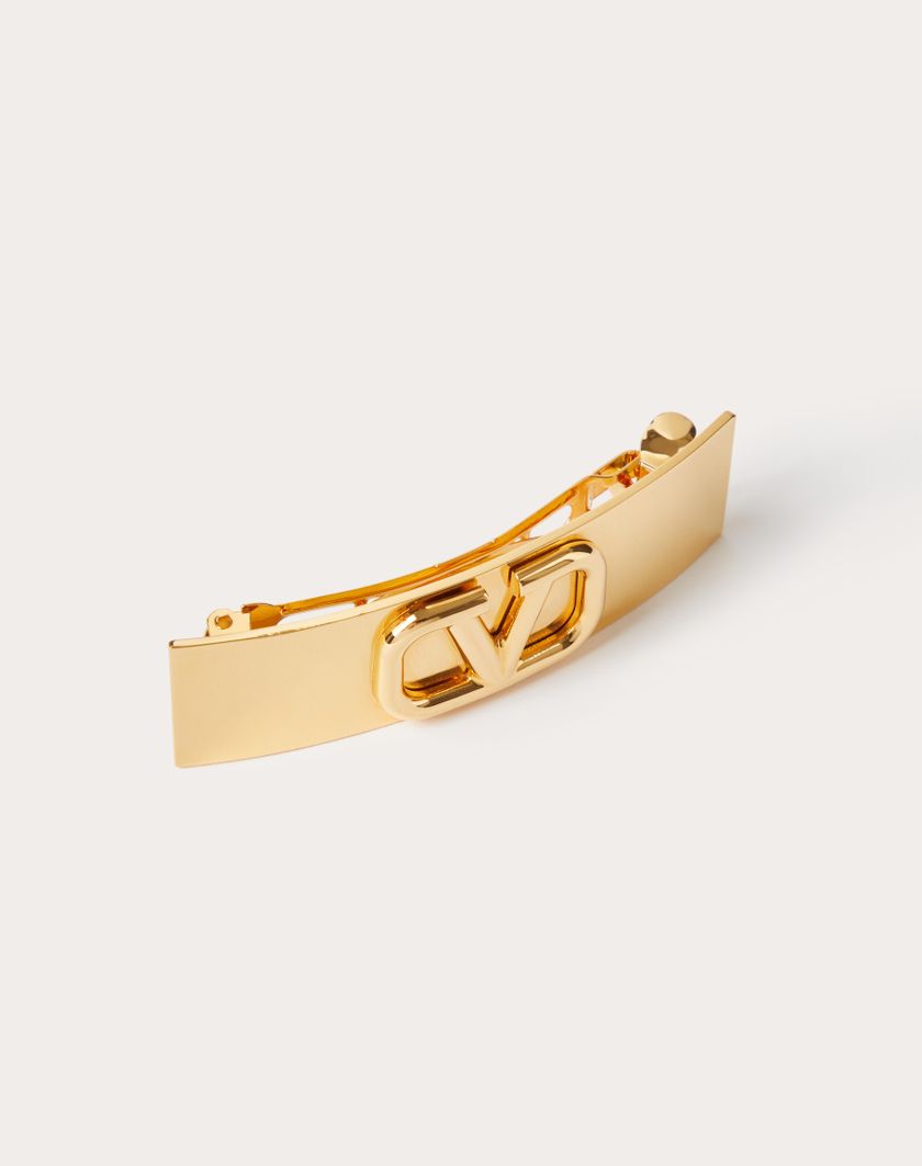 Valentino Handbags Fermaglio Per Capelli Vlogo Signature In Metallo per Donna in Oro | Valentino IT Flash Sale