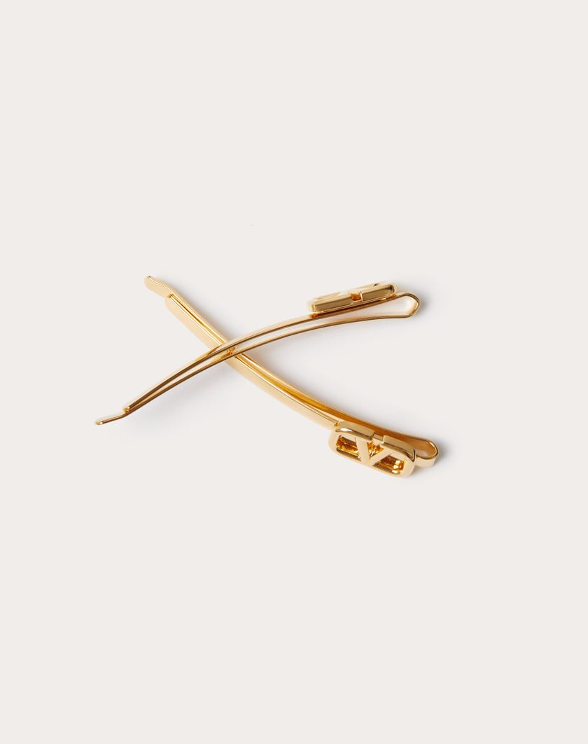 Valentino Handbags Fermagli Per Capelli Vlogo Signature In Metallo per Donna in Oro | Valentino IT Fornitura limitata