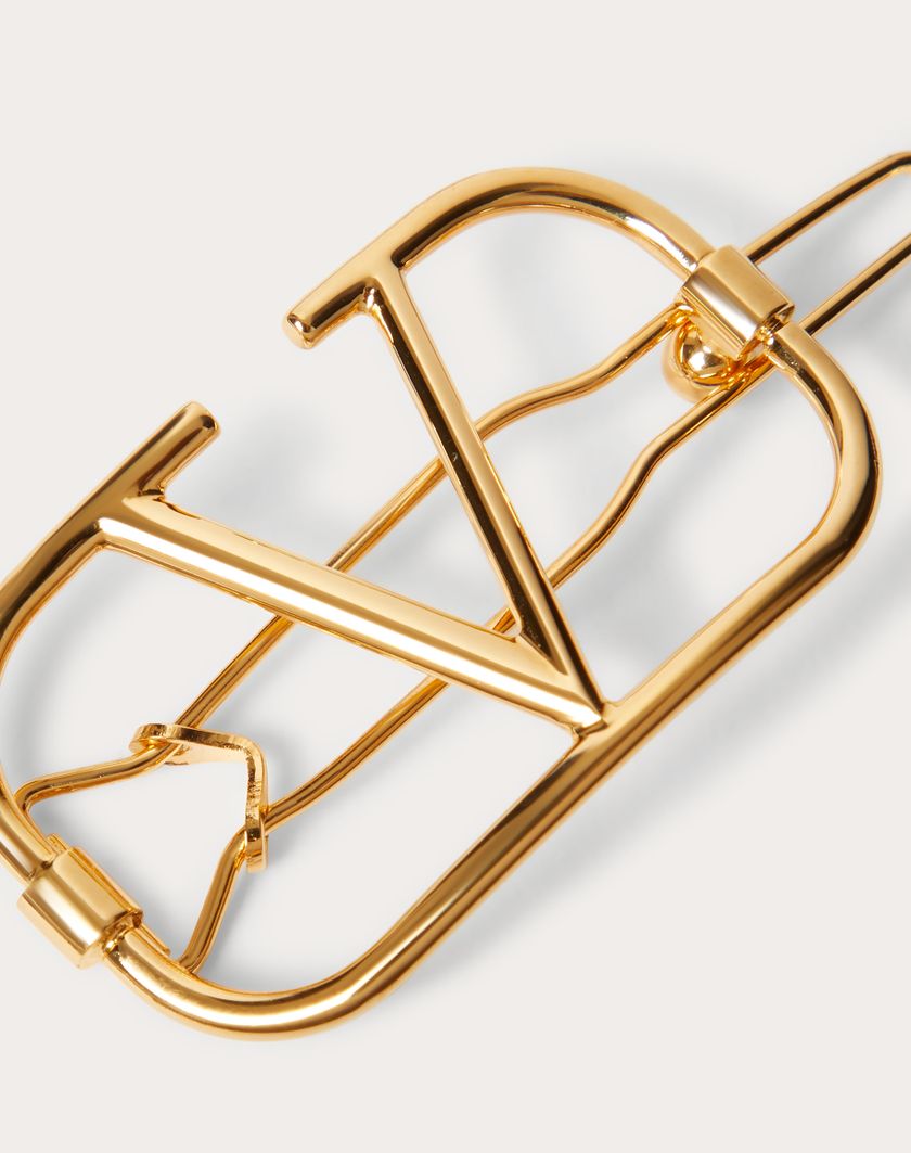 Valentino Handbags Fermaglio Per Capelli Vlogo Signature In Metallo per Donna in Oro | Valentino IT Offerta natalizia