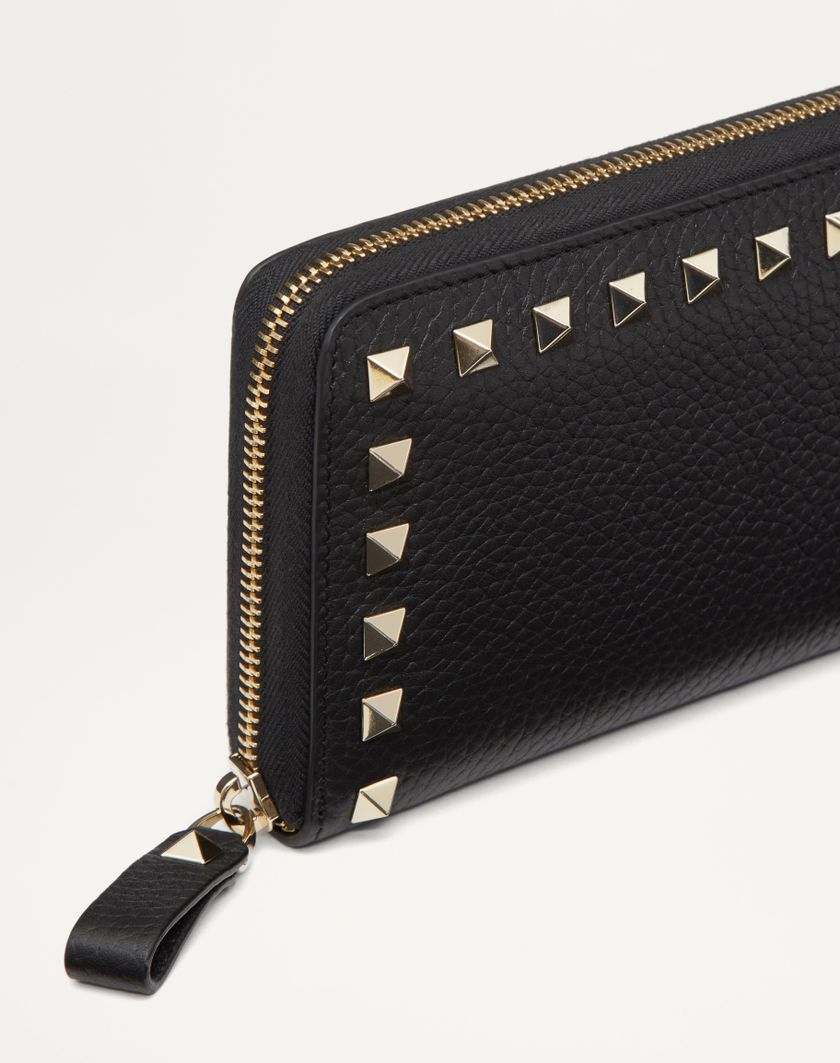 Valentino Handbags Portafoglio Con Zip Rockstud In Vitello Granato per Donna in Rosso V. | Valentino IT Ultimi due giorni