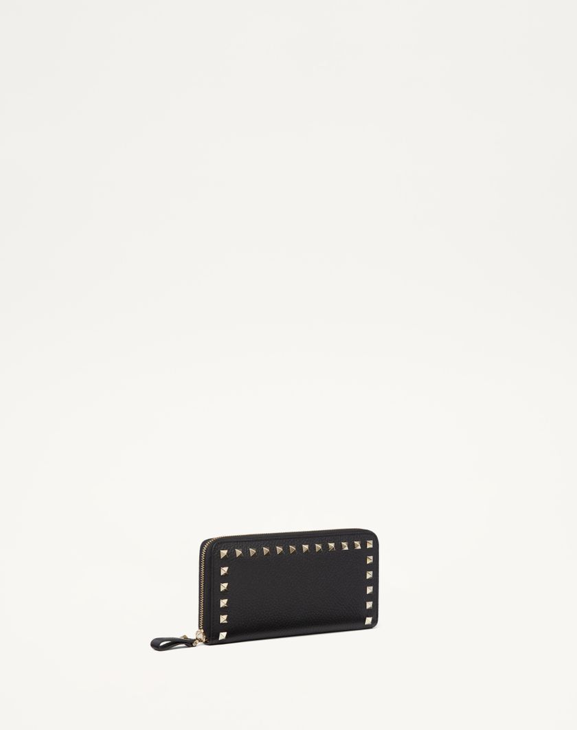 Valentino Handbags Portafoglio Con Zip Rockstud In Vitello Granato per Donna in Rosso V. | Valentino IT Ultimi due giorni