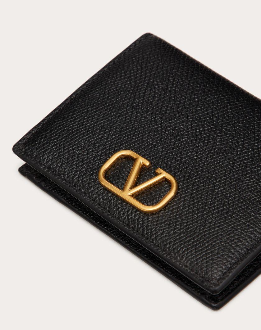 Valentino Handbags Portafoglio Compatto Vlogo Signature In Vitello Granato per Donna in Blu Porcellana | Valentino IT Fino al 60% di sconto