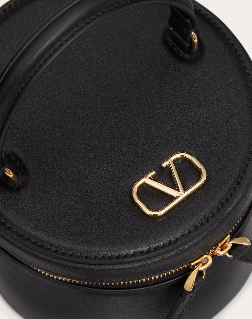 Valentino Handbags Mini Vanity Porta Gioielli Vlogo Signature In Vitello per Donna in Nero | Valentino IT Super sconto