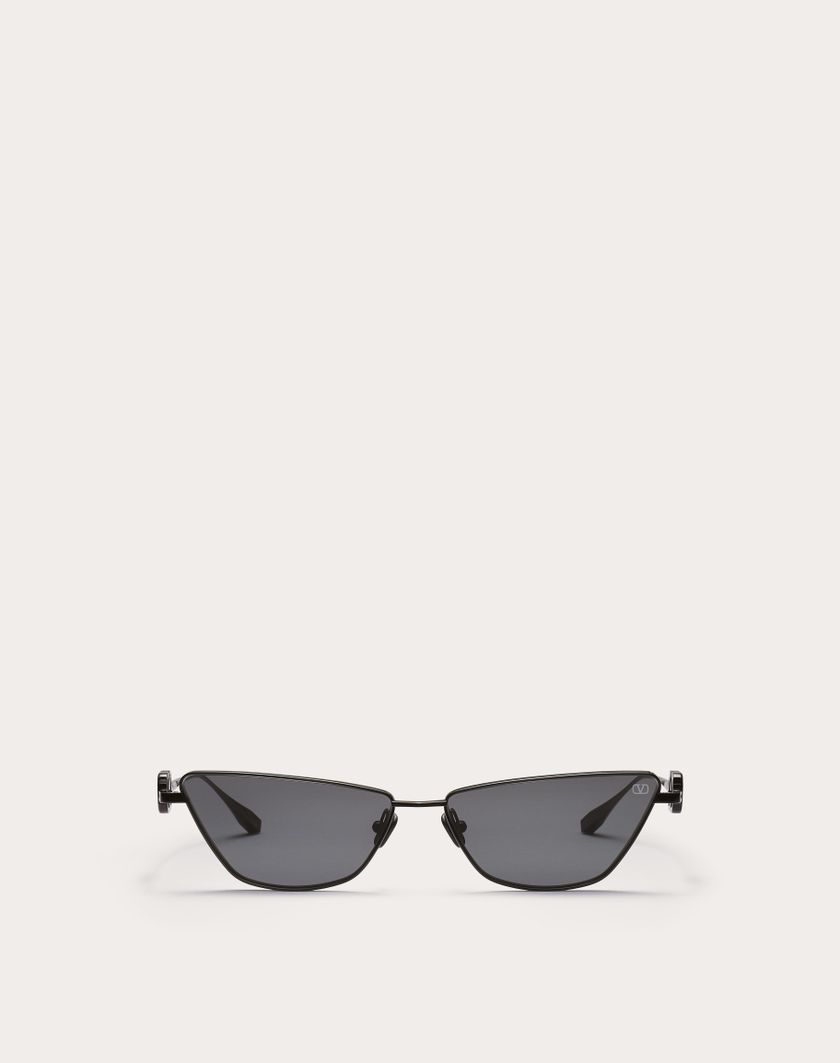 Valentino Handbags Vlogo Sign Occhiale Cat-eye In Titanio in Grigio Scuro | Valentino IT Italia