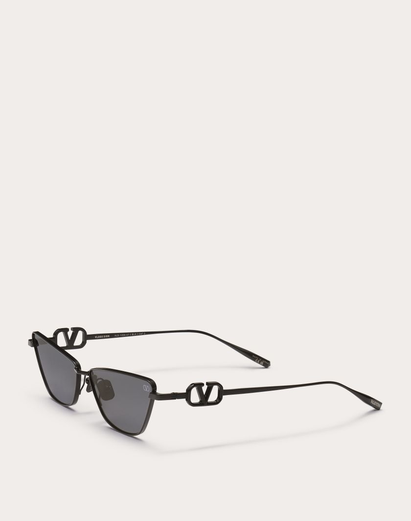 Valentino Handbags Vlogo Sign Occhiale Cat-eye In Titanio in Grigio Scuro | Valentino IT Italia