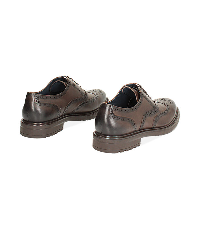 Valerio 1966 Stringate oxford moro in pelle | Valerio 1966 Saldi Di Fabbrica