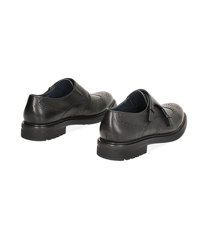 Valerio 1966 Stringate monk-strap nere in pelle | Valerio 1966 Vendite Flash