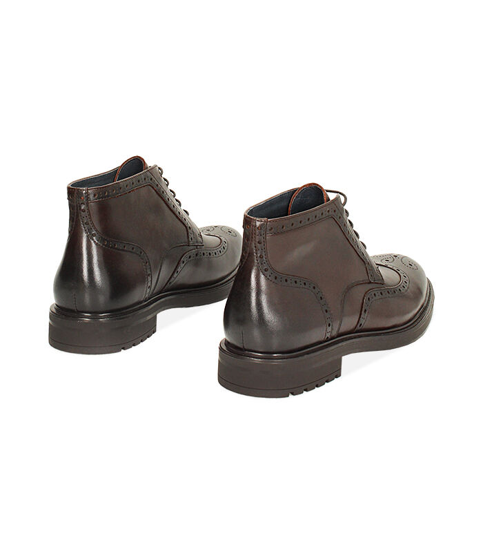 Valerio 1966 Polacchino stile oxford in pelle moro | Valerio 1966 Nuovo