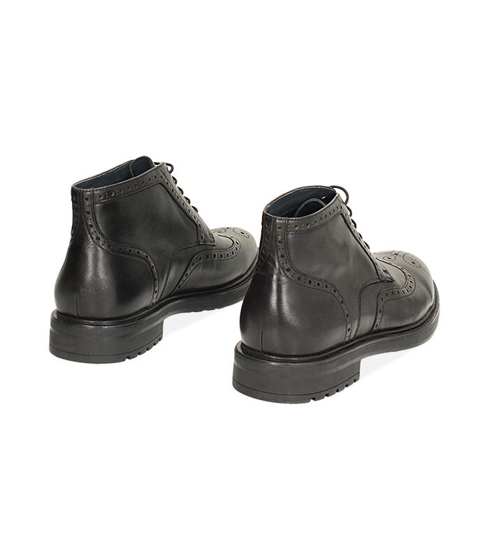 Valerio 1966 Polacchino stile oxford in pelle nero | Valerio 1966 Qualità