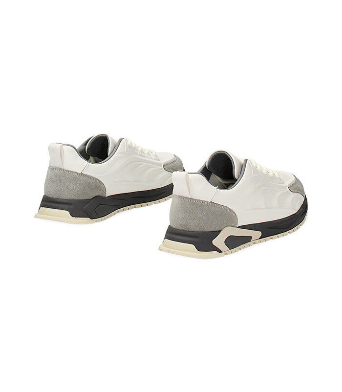 Valerio 1966 Sneakers uomo bianco/grigio in pelle | Valerio 1966 Prezzo Ridotto