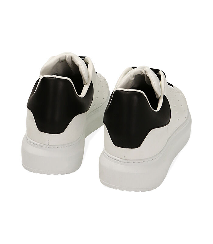 Valerio 1966 Sneakers uomo bianco/nero in pelle | Valerio 1966 Presa