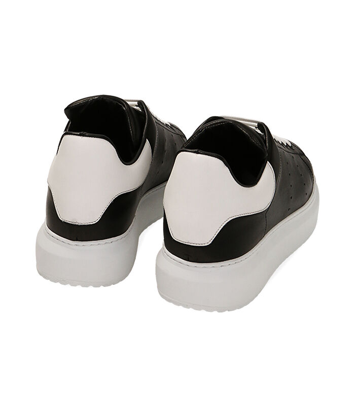 Valerio 1966 Sneakers uomo nero/bianco in pelle | Valerio 1966 Sconto