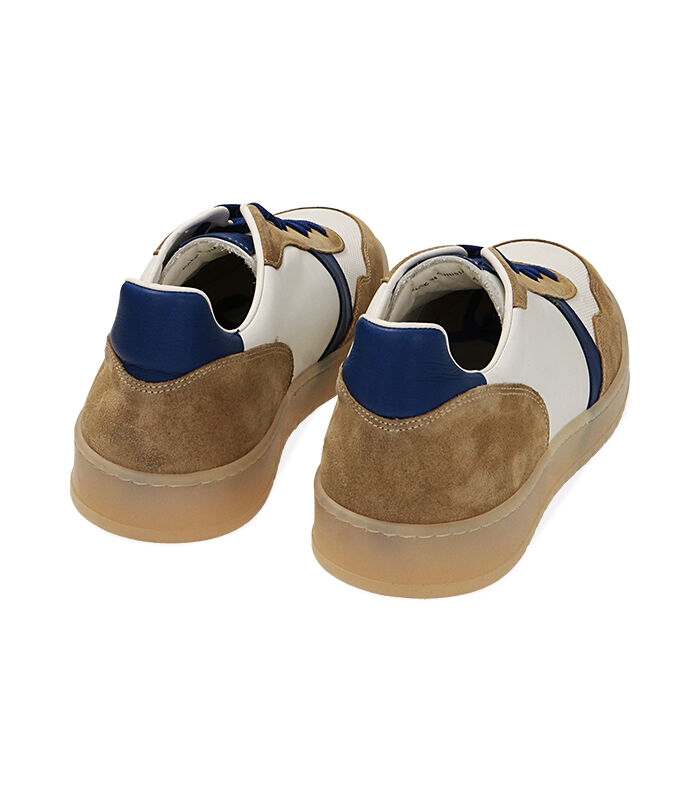 Valerio 1966 Sneakers uomo bianco/blu in pelle | Valerio 1966 Online