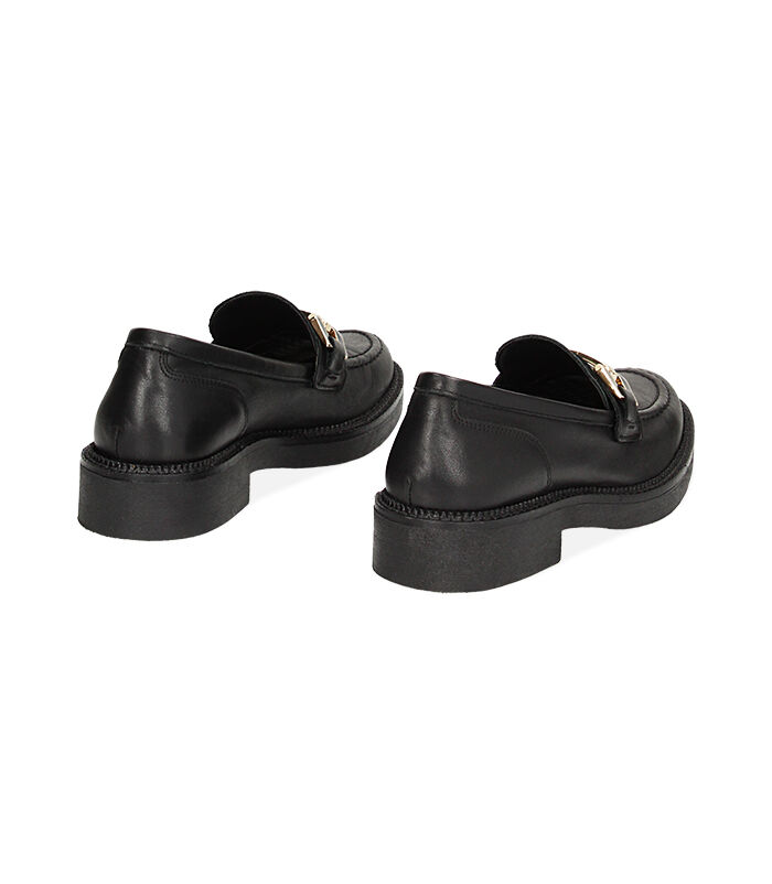 Valerio 1966 WOMEN SHOES MOCASSINS LEATHER NERO Promozione