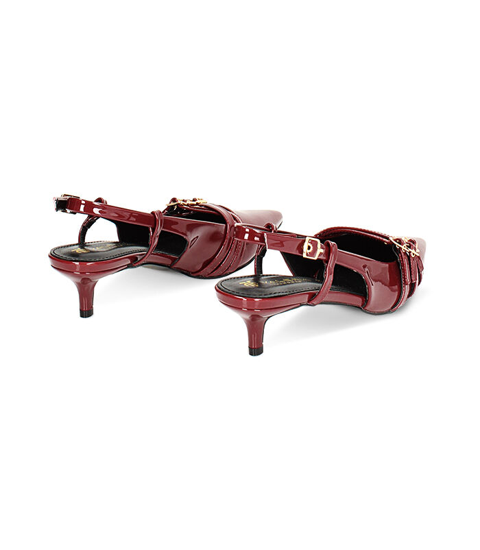 Valerio 1966 Décolleté slingback in vernice cherry tacco 4 5 cm | Valerio 1966 Negozi Online