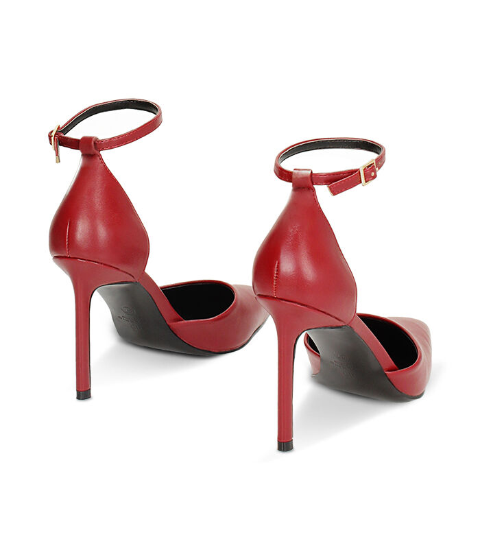 Valerio 1966 Décolleté open shank cherry tacco 9 5 cm | Valerio 1966 Online
