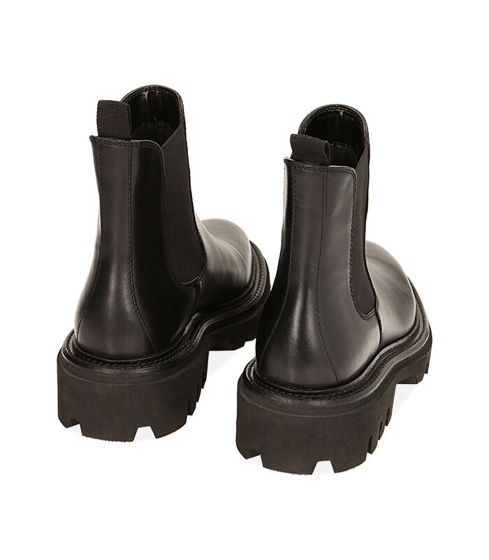 Valerio 1966 Stivaletti donna Chelsea neri in pelle tacco 4 8 cm | Valerio 1966 Shopping Online