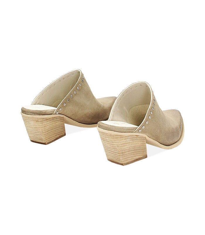Valerio 1966 WOMEN SHOES SABOT SUEDE BEIG Offerte