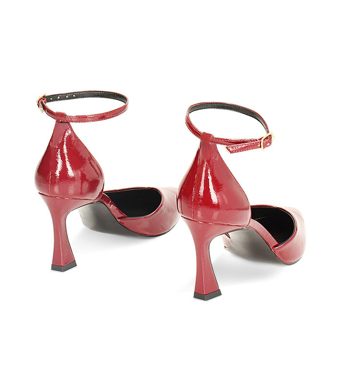 Valerio 1966 Décolleté open shank bordeaux in naplak tacco 8 cm | Valerio 1966 Nuova