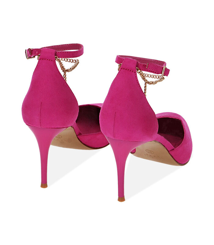 Valerio 1966 Décolleté donna fucsia in microfibra tacco 8 cm | Valerio 1966 Qualità Garantita