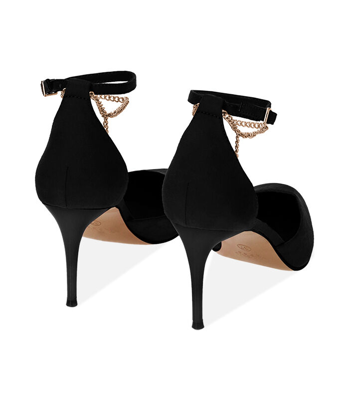 Valerio 1966 Décolleté donna nere in microfibra tacco 8 cm | Valerio 1966 Negozi Online