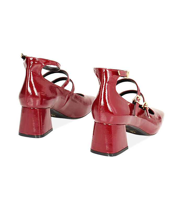 Valerio 1966 Décolleté bordeaux in naplak tacco largo 6 cm | Valerio 1966 Convenienza