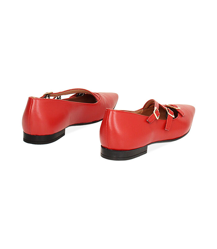Valerio 1966 Ballerine rosse a punta con fibiette | Valerio 1966 I Più Venduti