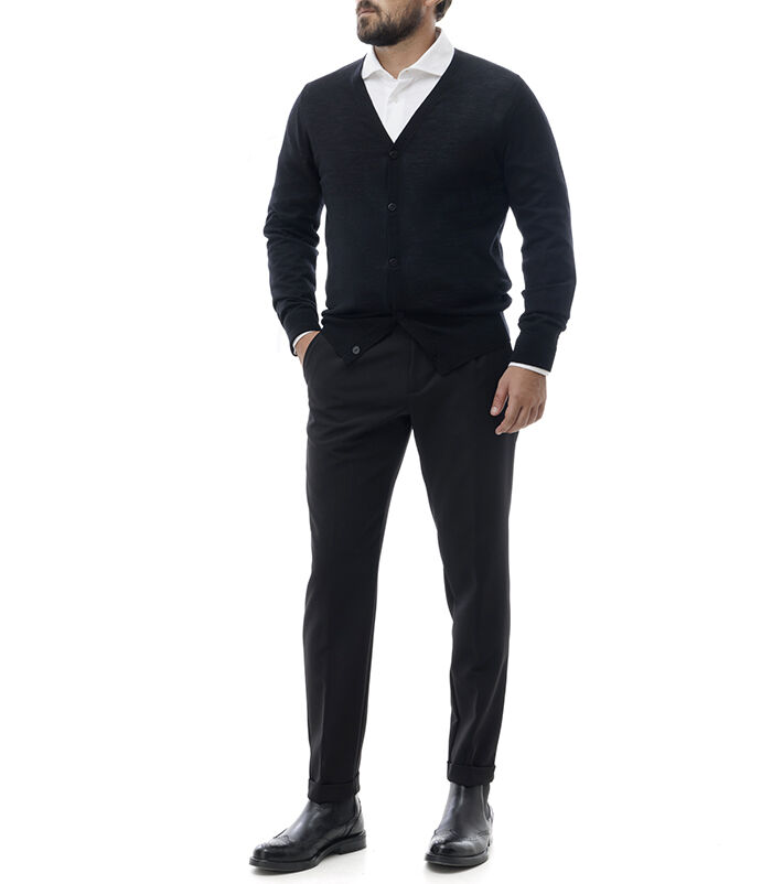 Valerio 1966 Cardigan nero | Valerio 1966 Soddisfazione Garantita