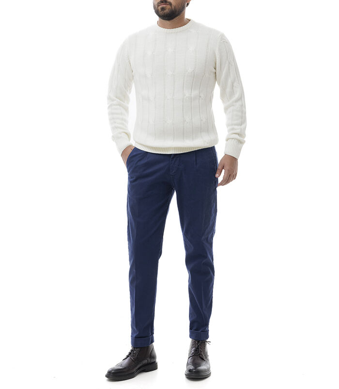 Valerio 1966 Maglione panna a trecce | Valerio 1966 Enormi sconti