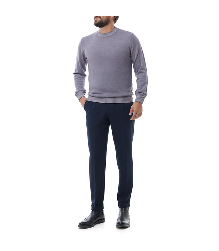 Valerio 1966 Maglione grigio con bordi a costine | Valerio 1966 Acquista Ora