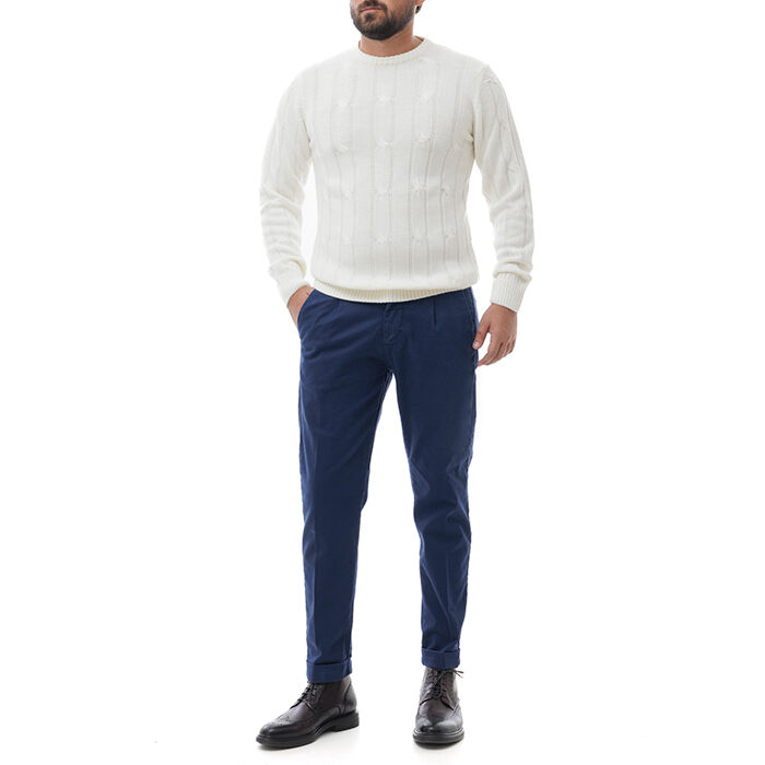 Valerio 1966 Pantalone blu di cotone | Valerio 1966 Novità