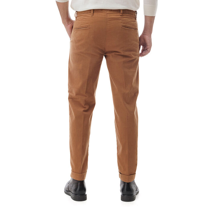 Valerio 1966 Pantalone marrone di cotone | Valerio 1966 Presa