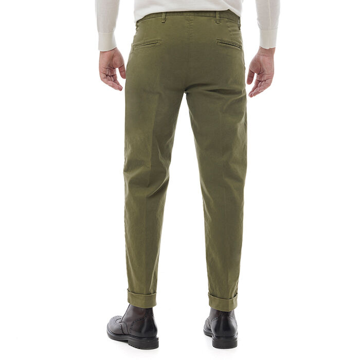 Valerio 1966 Pantalone verde di cotone | Valerio 1966 Sconto