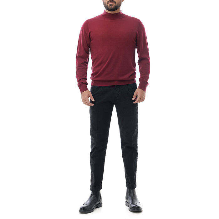 Valerio 1966 Pantalone nero di cotone | Valerio 1966 Offerta