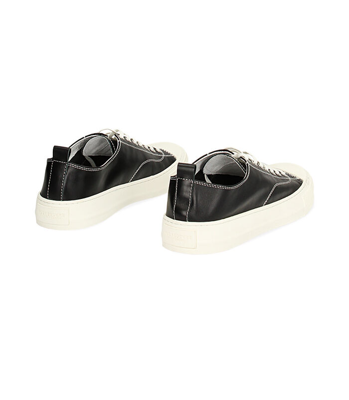 Valerio 1966 Sneakers uomo nere urban in pelle | Valerio 1966 Vendite Flash