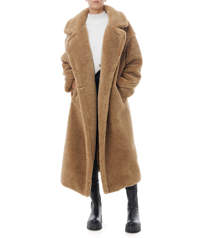 Valerio 1966 Cappotto teddy lungo camel | Valerio 1966 Fino Al -60%