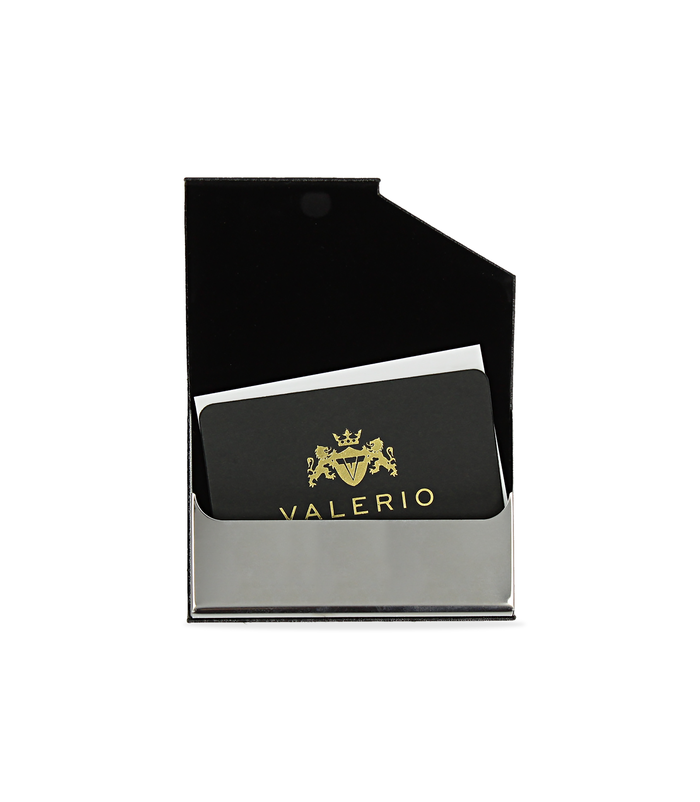 Valerio 1966 Portamonete nero da uomo in pelle con logo embossed | Valerio 1966 Enormi sconti