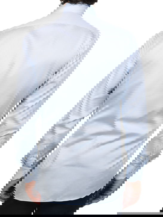 ﻿Xacus Camicia Xacus Tessuto Thomas Mason Celeste Economico