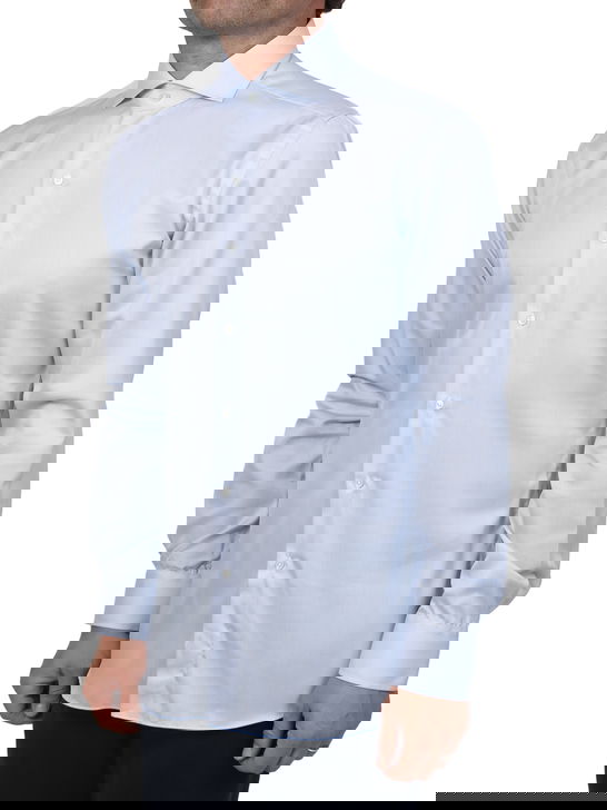 Xacus Camicia Xacus Rigata Tessuto Thomas Mason Bianco Saldi