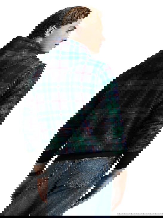 Polo Ralph Lauren Felpa Polo Ralph Lauren Plaid Pile Verde I Più Venduti