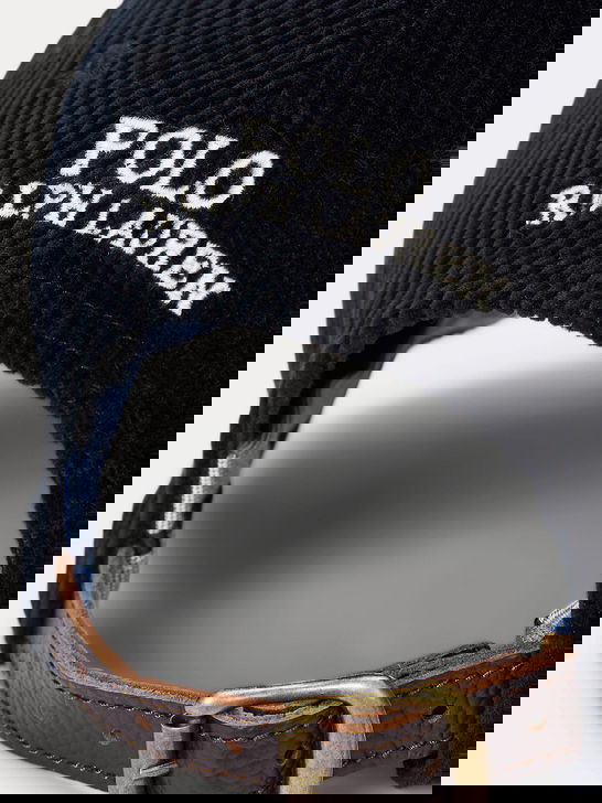 Polo Ralph Lauren Cappello Polo Ralph Lauren Velluto Nero Saldi Di Fabbrica