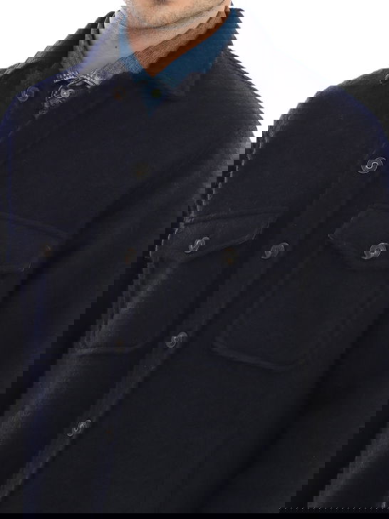 Tintoria Mattei Overshirt Tintoria Mattei Blu Saldi Di Fabbrica