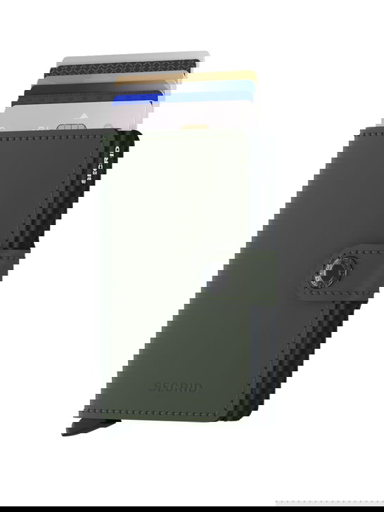 Secrid Portafoglio Secrid Matte Verde-Nero Consegna Veloce